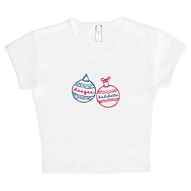 Delta Zeta Ornament Illustration Holiday Shirt 2