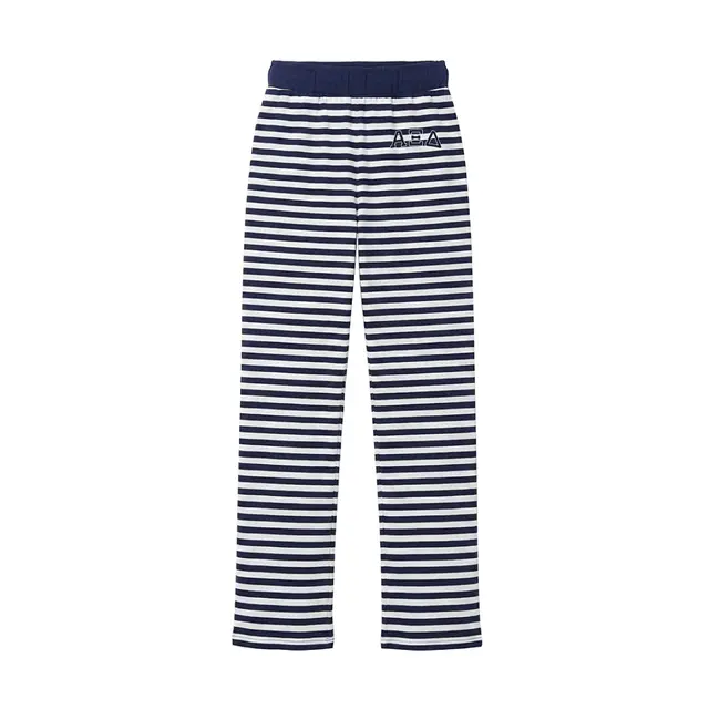 Alpha Xi Delta Striped Block Lettering PR Sweatpants 2