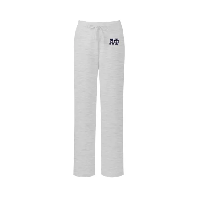 Alpha Phi Striped Block Lettering PR Sweatpants 2