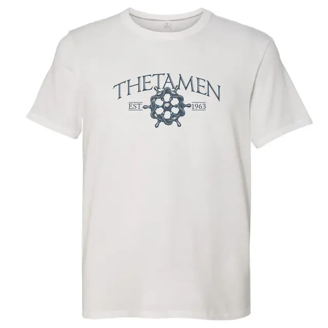 Wooden Boat Helm Drawing PR Shirt Design for Iota Phi Theta