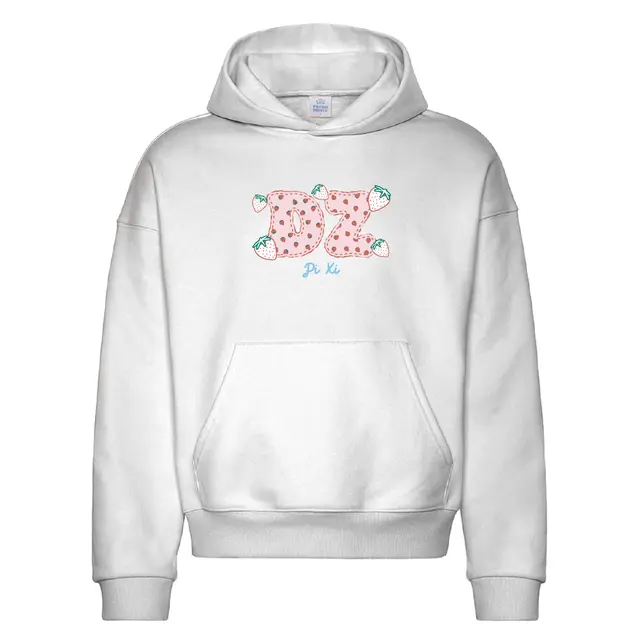Delta Zeta Strawberry Patch Text PR Hoodie 2