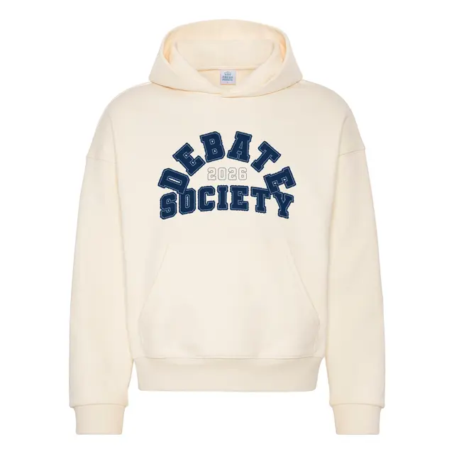 Debate Society Arched Text PR Hoodie 2