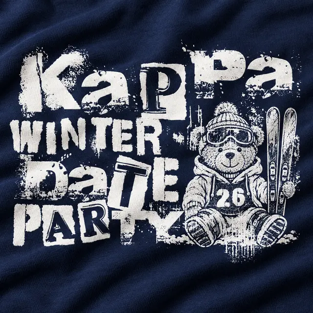 Kappa Kappa Gamma Bear Ski Illustration Date Party Tank