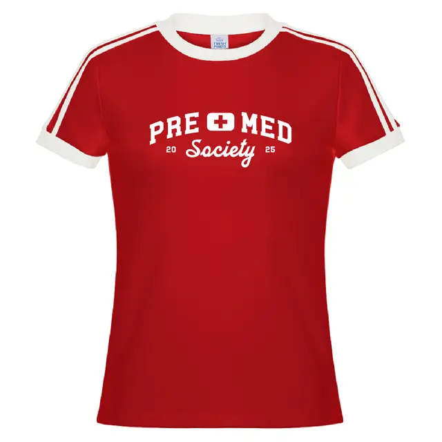 Pre-Med Society Bold Cross Text PR Shirt 2