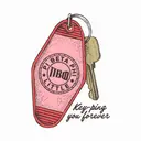 Pi Beta Phi Key Tag Illustration Big Little Reveal Sweater