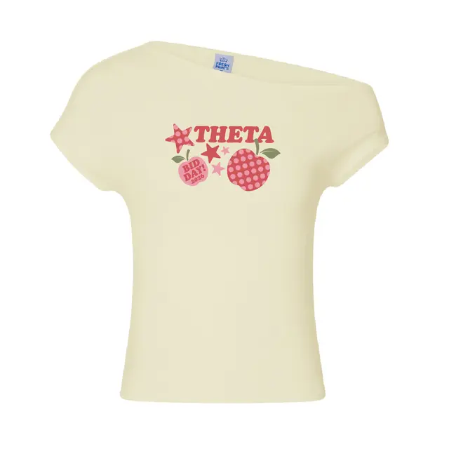 Kappa Alpha Theta Polka Dot Apple Bid Day Shirt 2