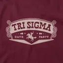 Sigma Sigma Sigma Roped Banner Design Date Party Hoodie