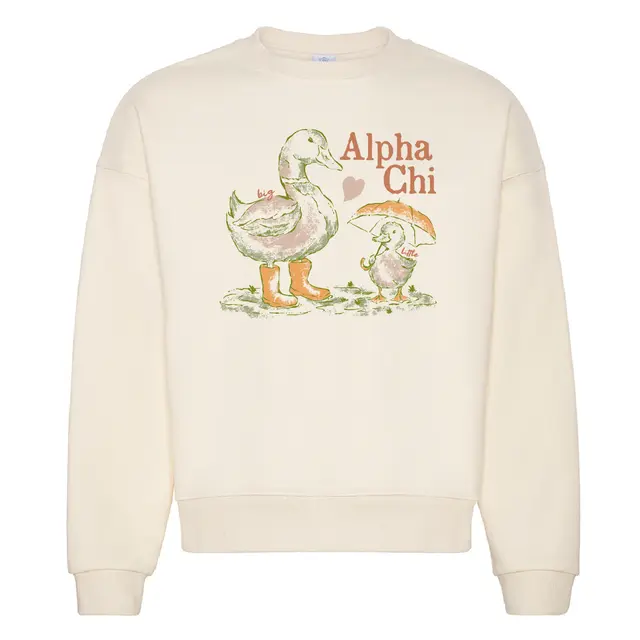 Alpha Chi Omega Duck Duo Big Little Reveal Sweater 2