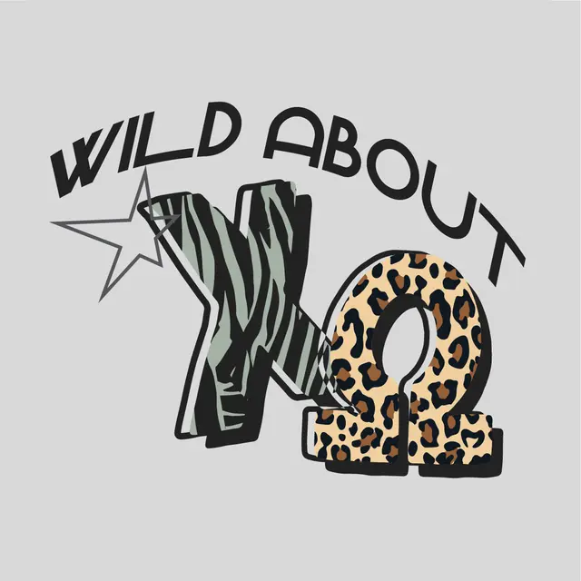 Chi Omega Wild Animal Print PR Shirt