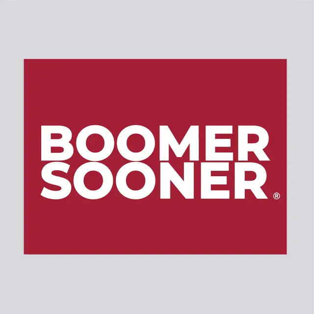 Boomer Sooner Bold Block Text PR Crewneck