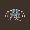 Pi Beta Phi Starry Block Lettering Bid Day Tank