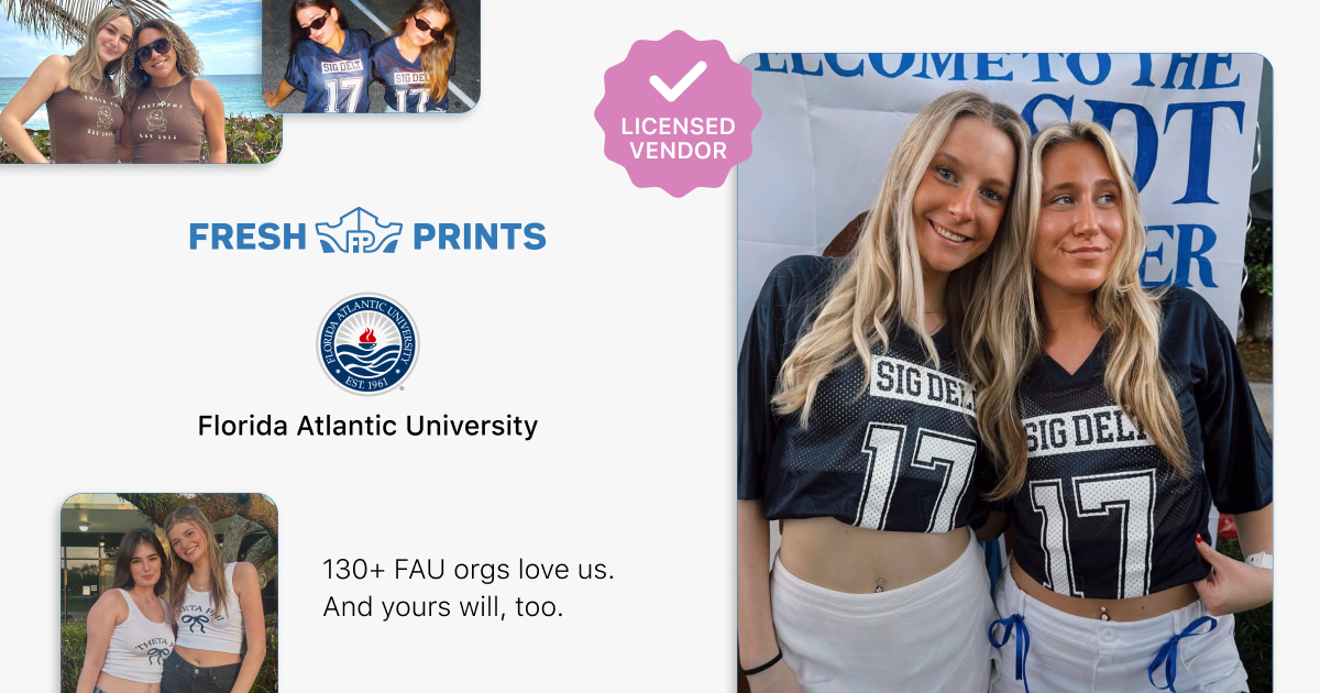 Serviette De Golf Florida Atlantic University FAU Brodée - Blanche 44x16 Pouces, Coton