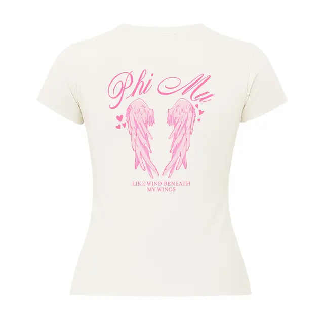 Phi Mu Winged Heart Illustration Big Little Reveal Shirt 2
