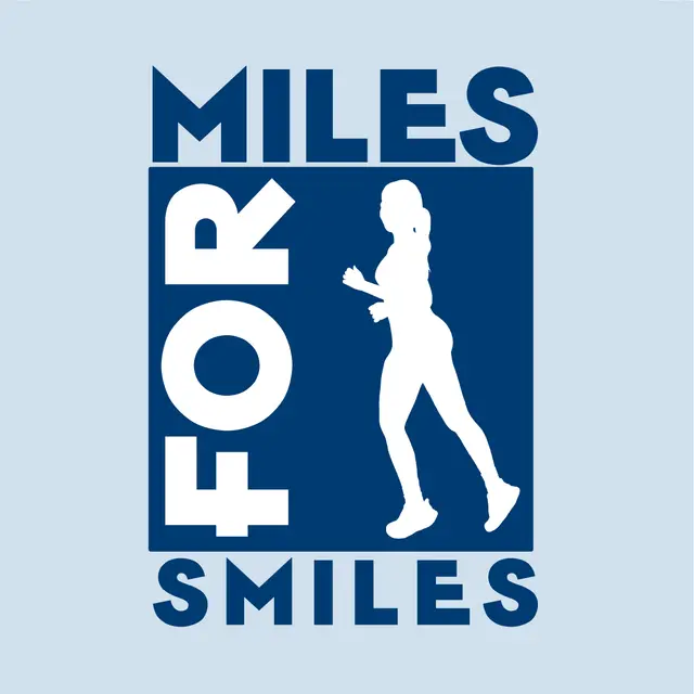 Miles for Smiles Bold Runner Graphic Philanthropy Shirt