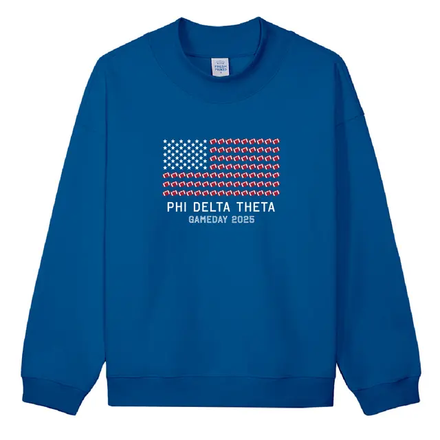 Phi Delta Theta Football Flag Game Day Crewneck 2