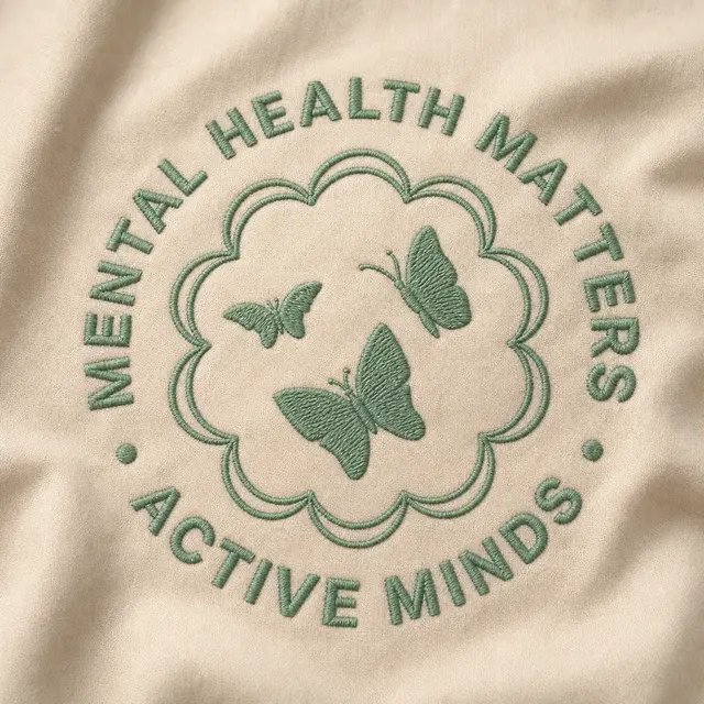 Active Minds Circular Butterfly Graphic PR Sweater