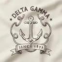 Delta Gamma Anchor Illustration PR Tank