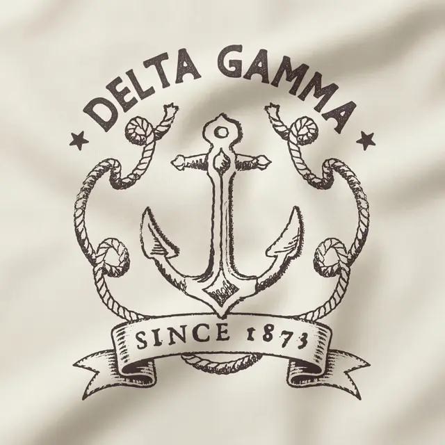 Delta Gamma Anchor Illustration PR Tank