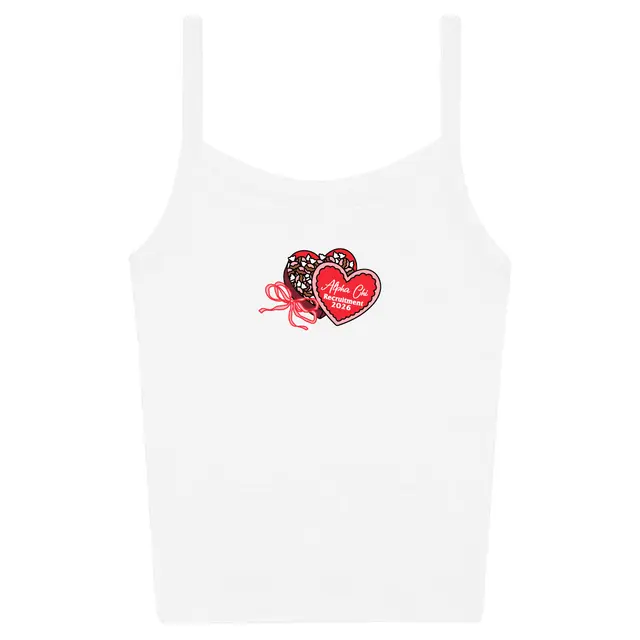 Alpha Chi Omega Heart Box Graphic Recruitment Tank 2