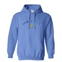 Dance Blue Arched Block Text with Ribbon Philanthropy Hoodie 2