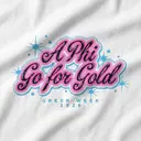 Alpha Phi Sparkling Text Greek Week Tank