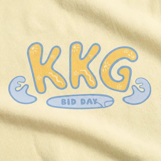 Kappa Kappa Gamma Groovy Lettering Bid Day Tank