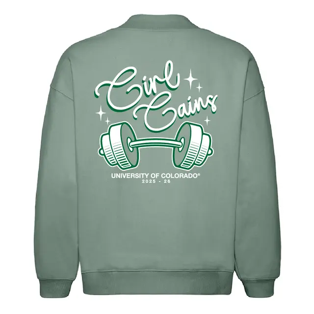 Girl Gains Weightlifting Graphic PR Sweater 2