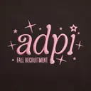 Alpha Delta Pi Hand Drawn Lettering Rush Tank