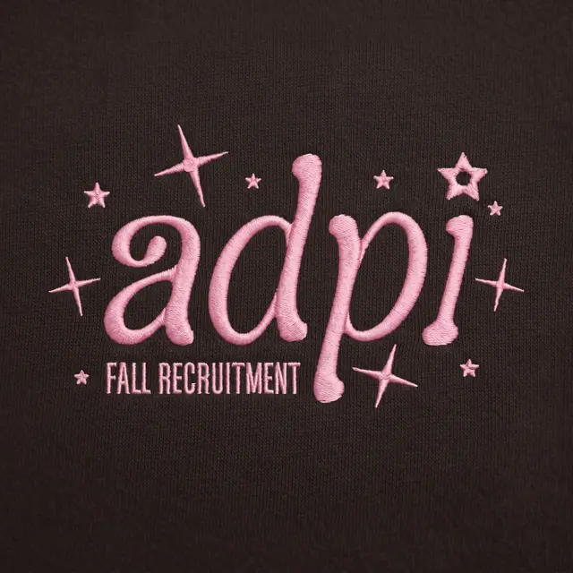 Alpha Delta Pi Hand Drawn Lettering Rush Tank