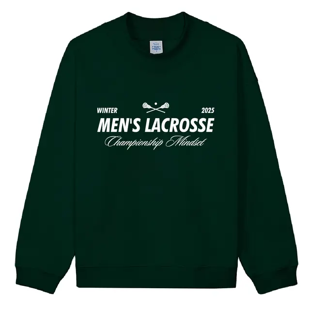 Men's Lacrosse Crossed Sticks Winter PR Crewneck 2