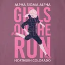 Alpha Sigma Alpha Running Girl Philanthropy Hoodie