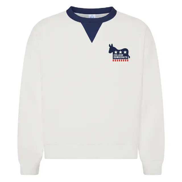 College Democrats Silhouette Donkey Stars Stripes Sweater 2