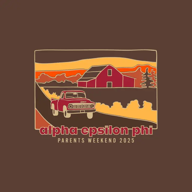 Alpha Epsilon Phi Rustic Truck and Barn Parents Weekend Shirt