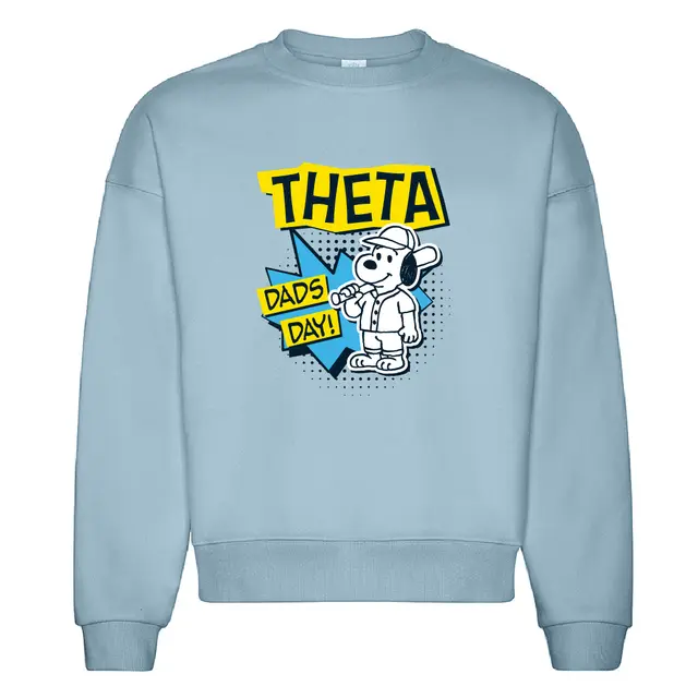 Kappa Alpha Theta Baseball Character Dads Day Crewneck 2