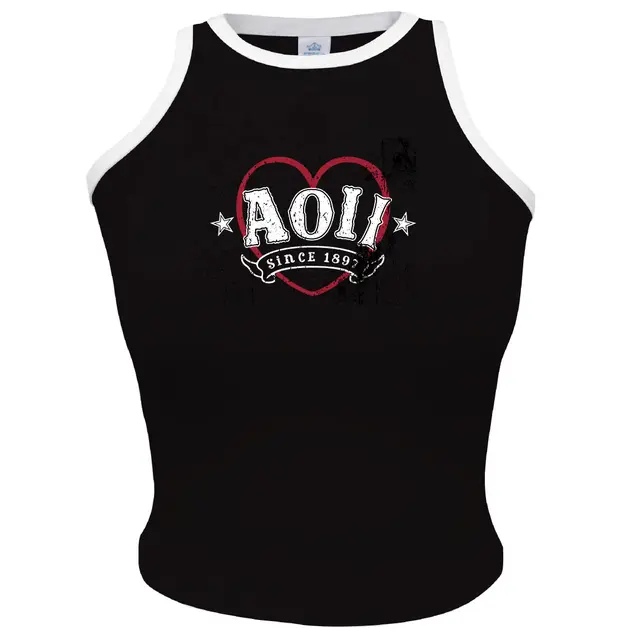 Alpha Omicron Pi Rustic Heart and Stars PR Tank 2