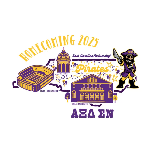Alpha Xi Delta Pirate Graphic Homecoming Shirt