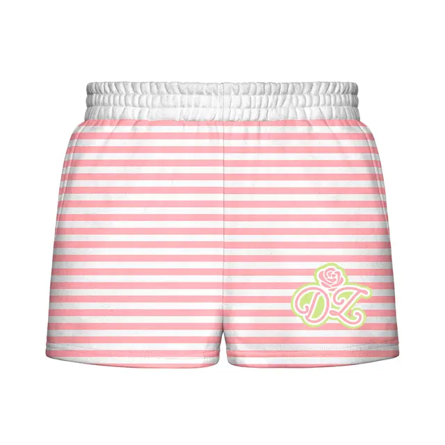 Delta Zeta Striped Design PR Shorts 2