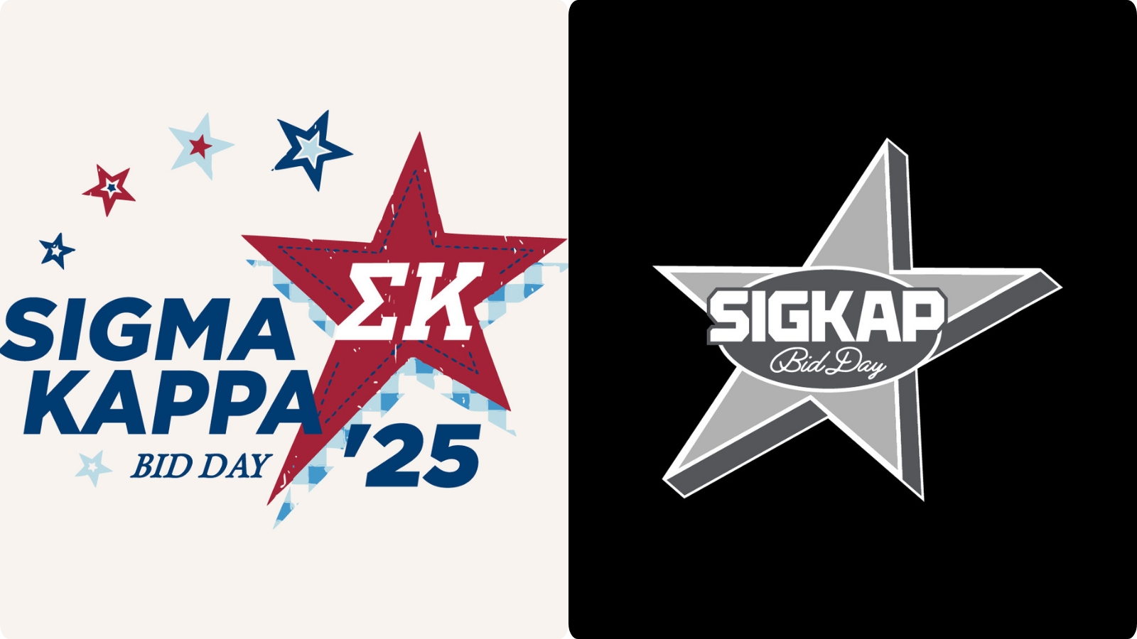 Sigma Kappa merch designs in Y2K style