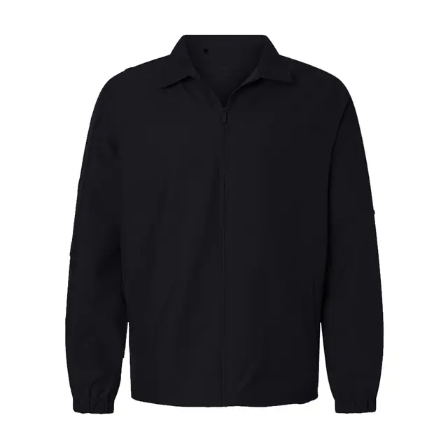 Adidas Men's Lifestyle Full-Zip Jacket  Black Front