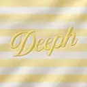 Delta Phi Epsilon Striped Flowing Script PR Shorts