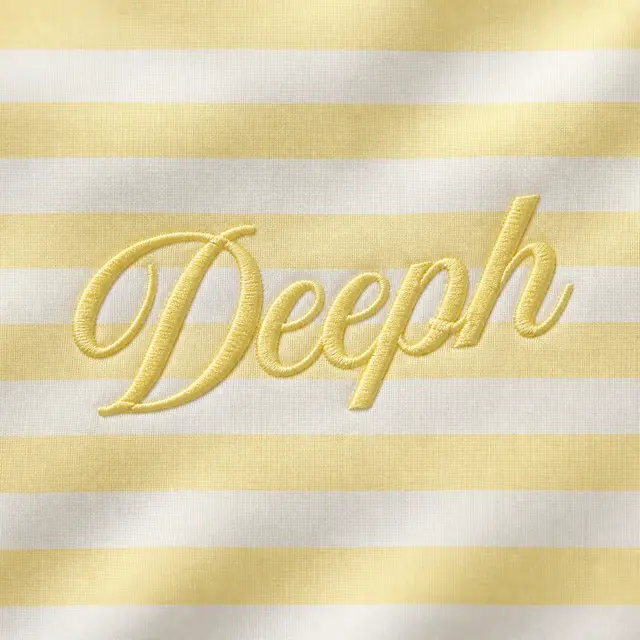 Delta Phi Epsilon Striped Flowing Script PR Shorts