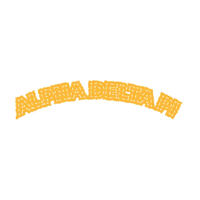 Alpha Delta Pi Curved Lettering PR Sweater