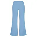 FP101 Katie Fold-over Flared Pants Light Blue Front