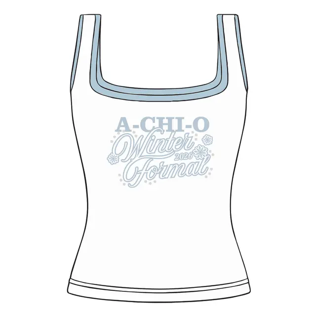 Alpha Chi Omega Floral Illustration Winter Formal Tank 2