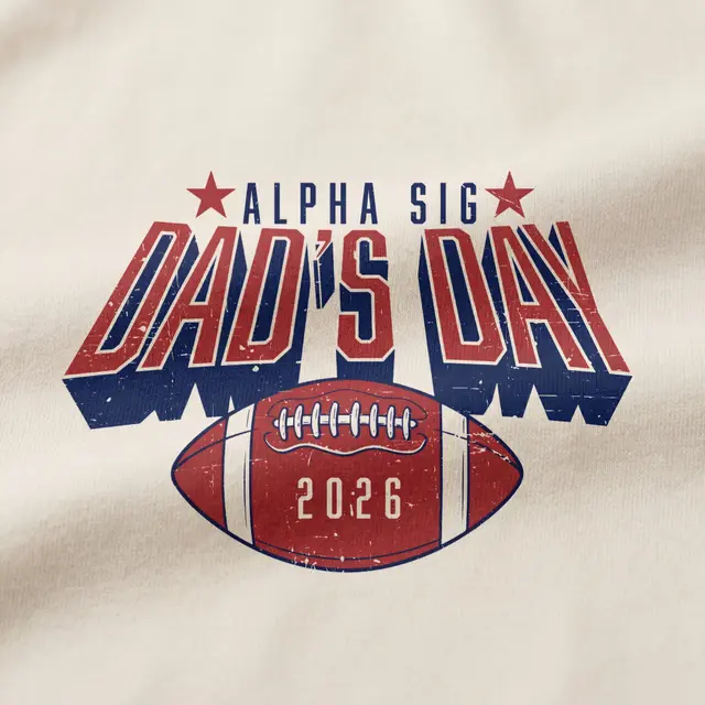 Alpha Sigma Alpha Football Graphic Parents Weekend Crewneck