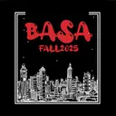 BASA Bold Red Text Cityscape PR Shirt