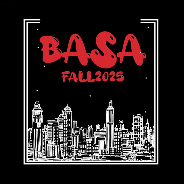 BASA Bold Red Text Cityscape PR Shirt
