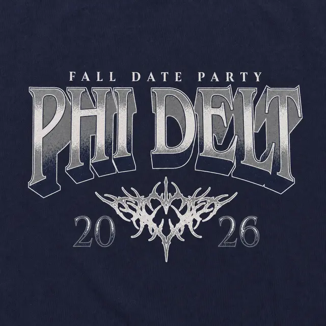 Phi Delta Theta Block Lettering Date Party Crewneck