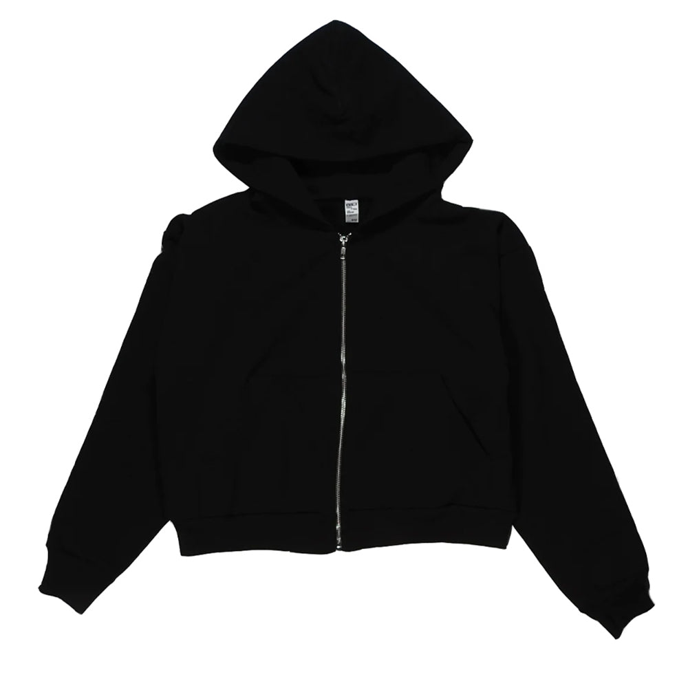 Los Angeles Apparel Heavy Fleece Cropped Zip Up | Fresh Prints