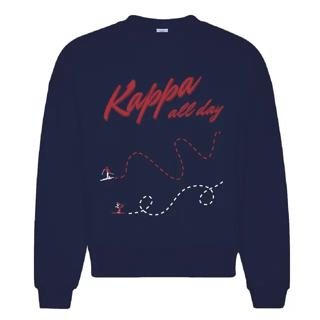 Kappa Bold Script with Fun Ski Graphics PR Sweater 2